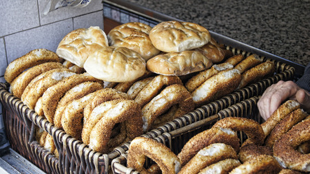 turkish simitの写真素材