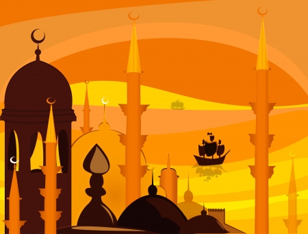 Istanbul Turkeyのイラスト素材