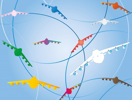 airlinerのイラスト素材