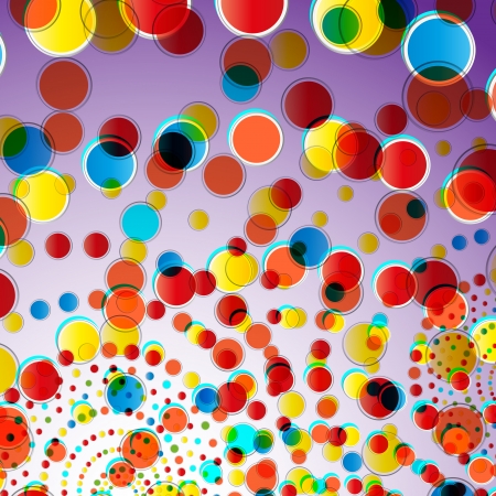 colorful circlesのイラスト素材