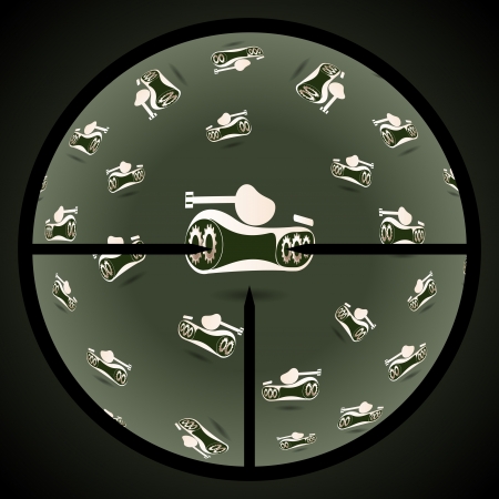 sight, panzer, tankのイラスト素材
