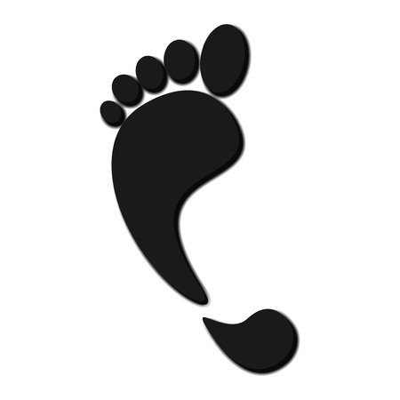 foot printsのイラスト素材