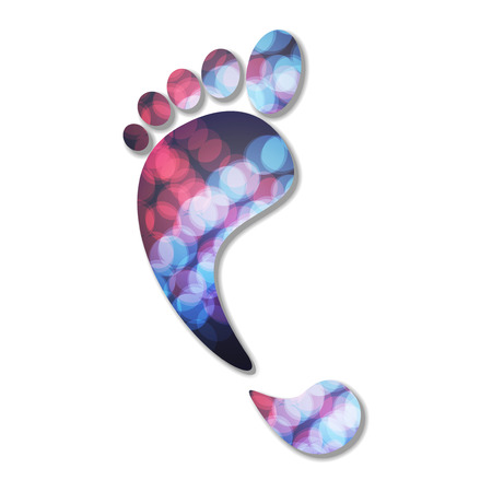 foot printsのイラスト素材