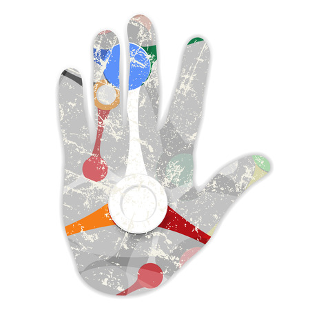 hand printsのイラスト素材