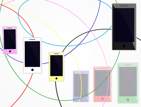 mobileのイラスト素材