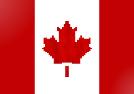 flag canadaのイラスト素材