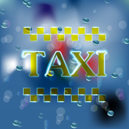 Taxiのイラスト素材