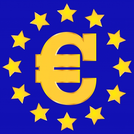 EU flag handdrawnのイラスト素材