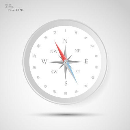 wind rose, compassのイラスト素材