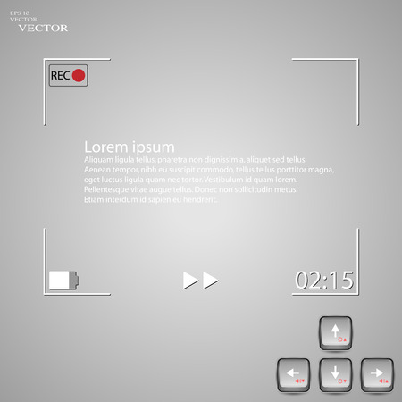 Button film cameraのイラスト素材