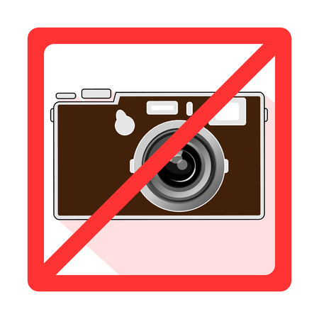 Forbidden sign camcorder, camera appのイラスト素材