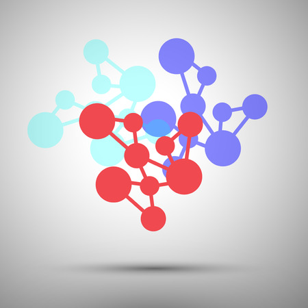 abstract molecule のイラスト素材