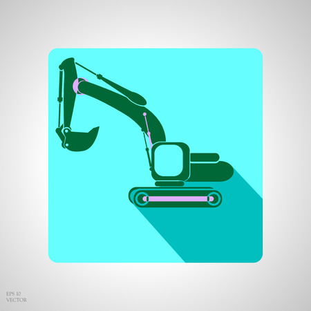 App icon of construction machinery のイラスト素材