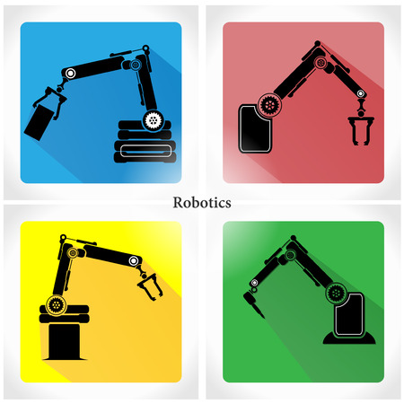 robotic symbol app iconのイラスト素材