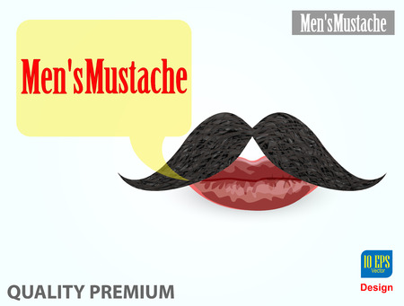 mustaches illustration のイラスト素材