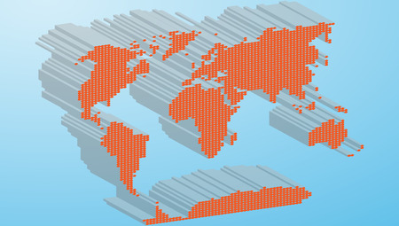 World Map Illustrationのイラスト素材