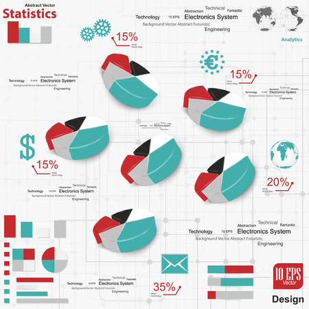 Infographics illustration のイラスト素材