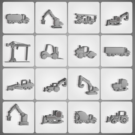 Construction machineryのイラスト素材