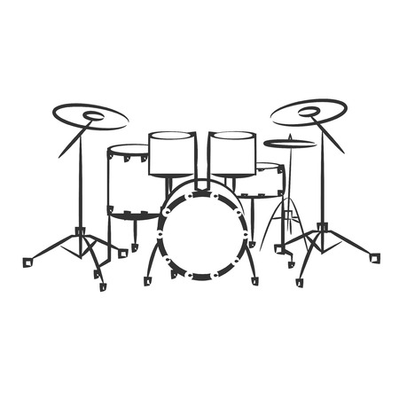 Drum setのイラスト素材