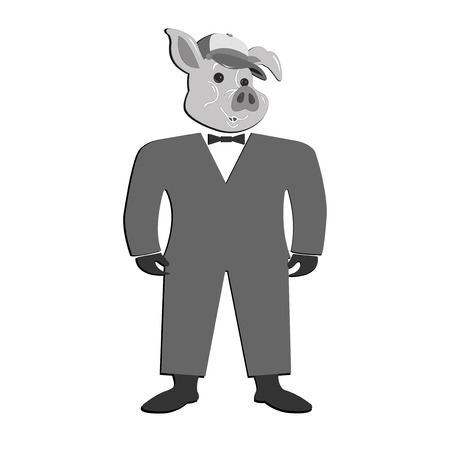 boar as costumeのイラスト素材