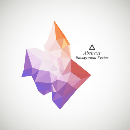 abstraction of chaotic trianglesのイラスト素材