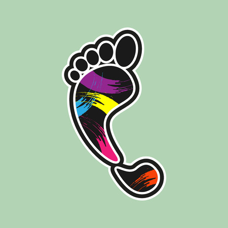 Foot printsのイラスト素材