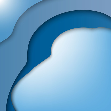 Abstract background. Deepening voluminous objects, from wavy colored linesのイラスト素材