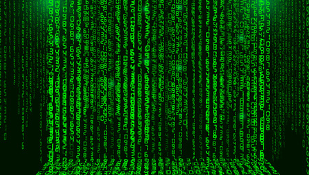binary code background abstract vector of roomのイラスト素材