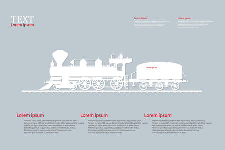 Railroad, train abstract backgroud icon white, textのイラスト素材