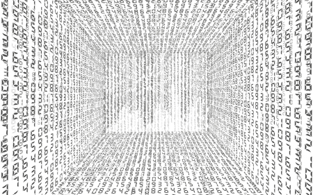 Binary code background abstract vector room matrixのイラスト素材