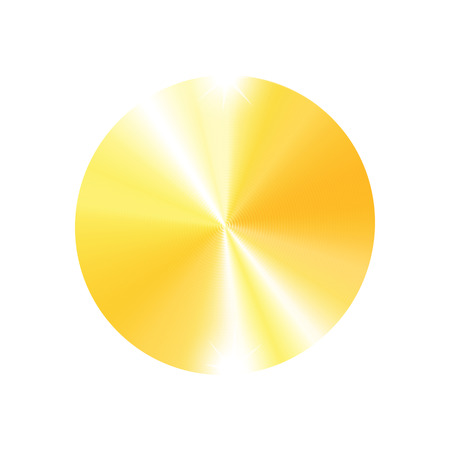 On white background isolated object abstract coinのイラスト素材