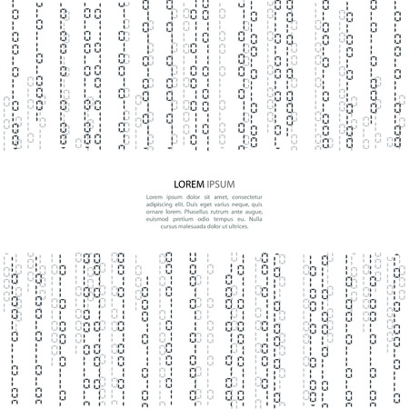 Vector streaming binary code background. Vector illustration.のイラスト素材