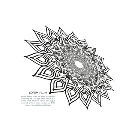 Flower abstract style molecular structure.のイラスト素材