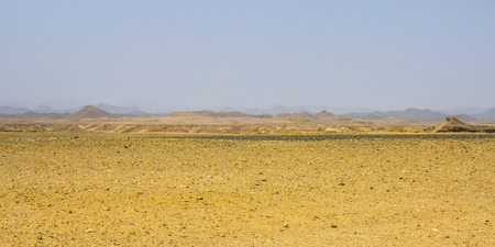 Sandy desert in Egypt at the sunsetの写真素材