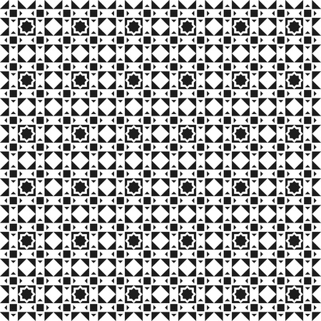 Seamless abstract black and white pattern backgroundのイラスト素材