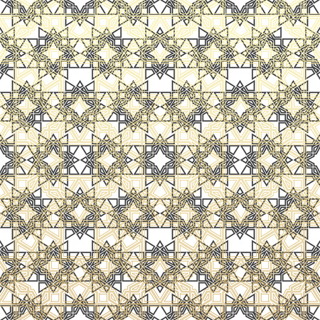 Oriental drawings vector modern geometry pattern hexagon, abstract geometric background, trendy print, retro textureのイラスト素材