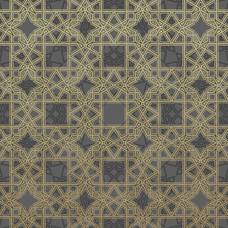 Oriental drawings vector modern geometry pattern hexagon, abstract geometric background, trendy print, retro textureのイラスト素材
