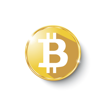Bitcoin icon templateのイラスト素材