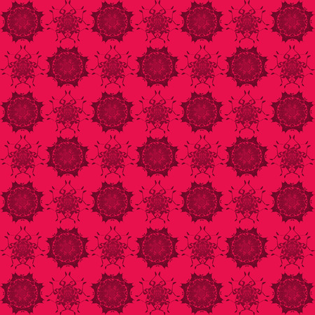 Elegant abstract pattern on a red backgroundのイラスト素材