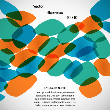 Abstract colored shapes on a gray backgroundのイラスト素材