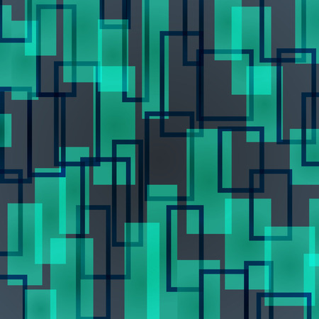 Style abstract turquoise rectangles on a gray backgroundのイラスト素材