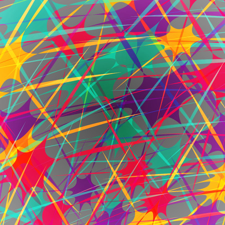 Abstract colored shapes on a gray backgroundのイラスト素材