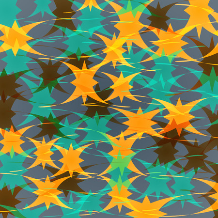 Abstract colorful design shapes on a gray backgroundのイラスト素材