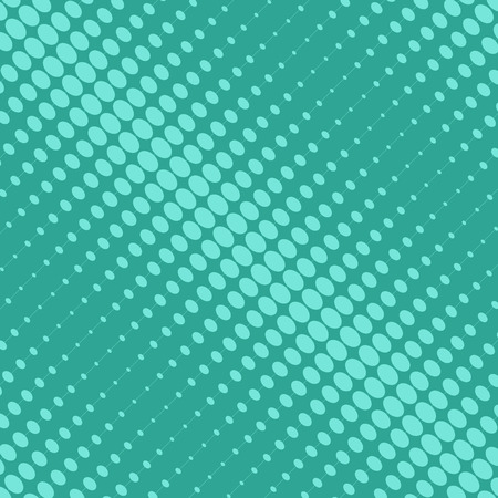 Diagonal halftone of turquoise oval dots on a turquoise background which are crossed linesのイラスト素材