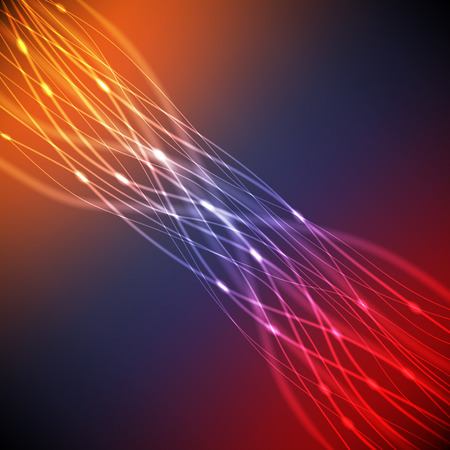 Abstract background of neon colored diagonal linesのイラスト素材