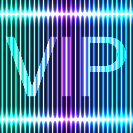 Neon a colorful background of vertical lines. Signboard VIPのイラスト素材