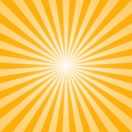 The sun and the suns rays on yellow backgroundのイラスト素材