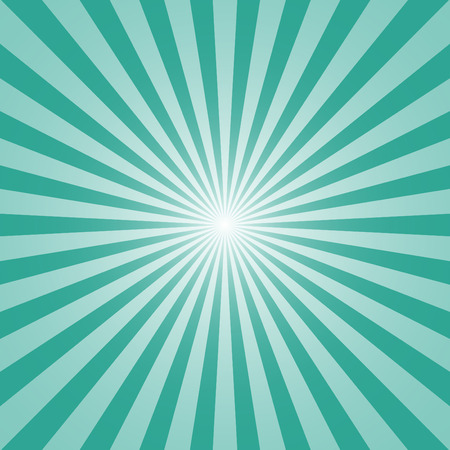 The sun and the suns rays on turquoise backgroundのイラスト素材