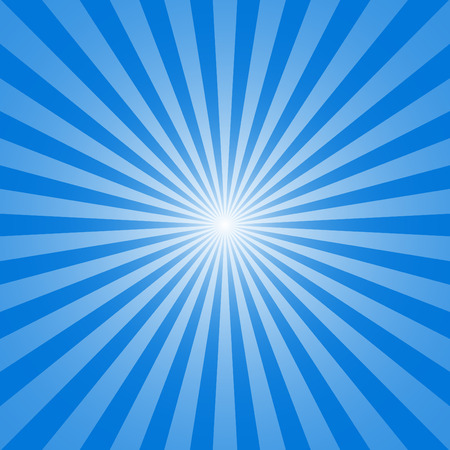 The sun and the suns rays on blue backgroundのイラスト素材