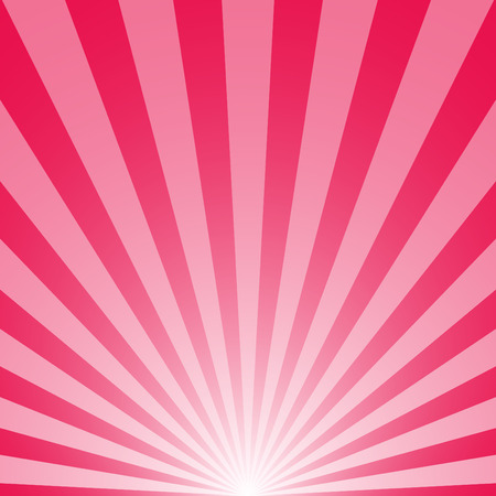 The sunrise with sunbeams on pink backgroundのイラスト素材